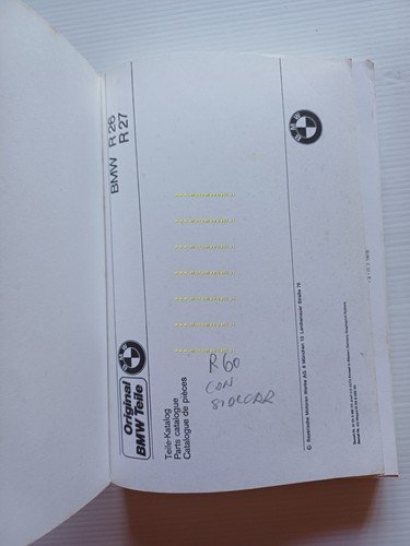 BMW catalogo ricambi sussidiario R 26-R 27-R 50-50 S -R …
