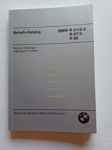 BMW catalogo ricambi sussidiario R 51/2-3 - R 67/3 - …