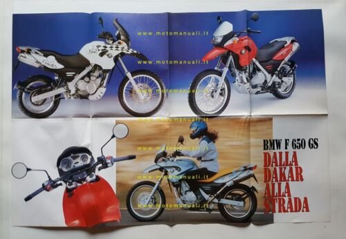 BMW F 650 GS 2000 depliant poster originale