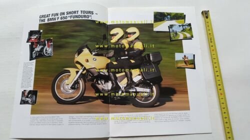 BMW F 650 ST - Funduro 1993 depliant originale moto …