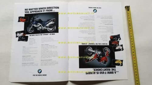 BMW F 650 ST - Funduro 1993 depliant originale moto …