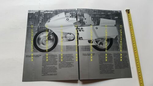 BMW FUTURO prototipo 1981 depliant ITALIANO originale moto brochure