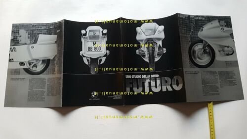 BMW FUTURO prototipo 1981 depliant ITALIANO originale moto brochure