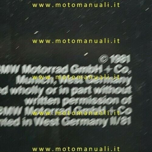BMW FUTURO prototipo 1981 depliant ITALIANO originale moto brochure
