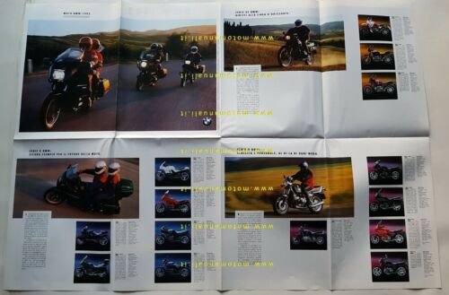 BMW gamma produzione moto 1992 depliant ITALIANO originale