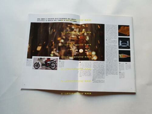 BMW gamma produzione moto 1992 depliant ITALIANO originale