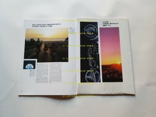 BMW gamma produzione moto 1992 depliant ITALIANO originale