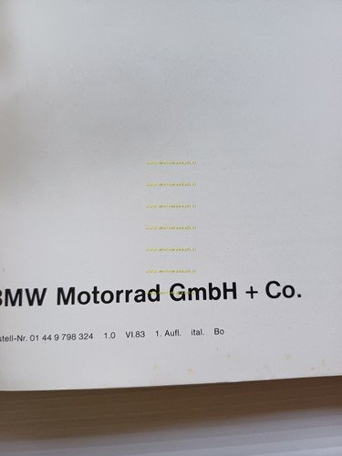 BMW K 100 1983 manuale uso manutenzione libretto istruzioni italiano …