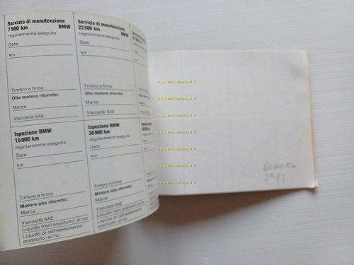 BMW K 100 1983 manuale uso manutenzione libretto istruzioni italiano …
