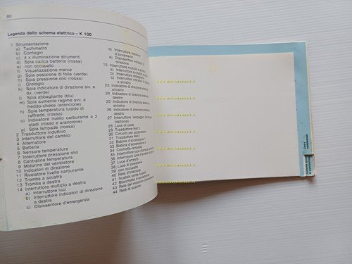 BMW K 100 1983 manuale uso manutenzione libretto istruzioni italiano …