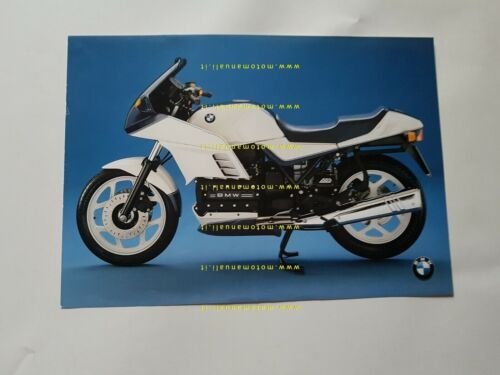 BMW K 100 RS Club ABS 1988 depliant originale ITALIANO …