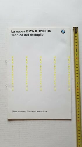 BMW K 1200 RS 1996 manuale descrizione caratteristiche tecniche per …
