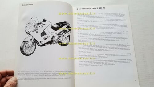 BMW K 1200 RS 1996 manuale descrizione caratteristiche tecniche per …