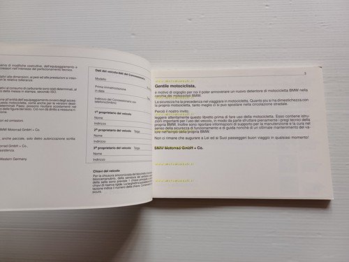 BMW K 75 -75 S - 75 RT 1992 manuale …