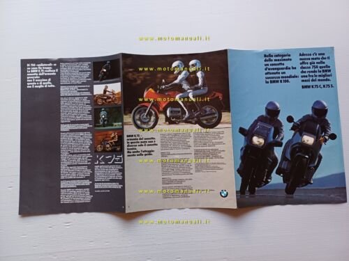 BMW K 75 C - K 75 S 1985 depliant …