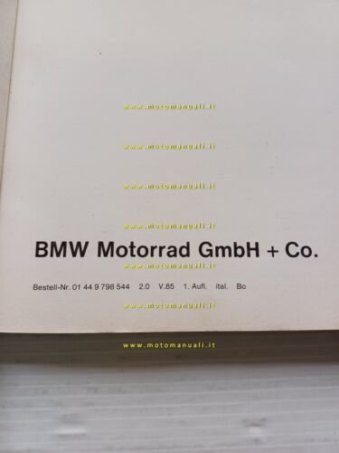 BMW K 75 C 1985 manuale uso manutenzione libretto italiano …