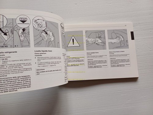 BMW K1 - K 100 RS 1991 manuale uso manutenzione …