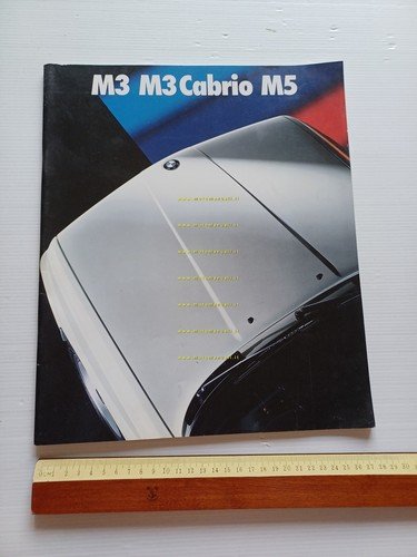 BMW M3 - M3 Cabrio - M5 1989 depliant grande …