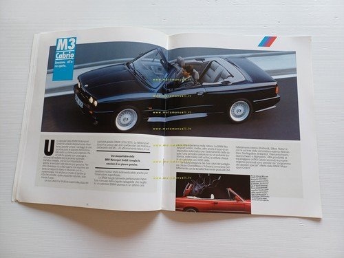 BMW M3 - M3 Cabrio - M5 1989 depliant grande …