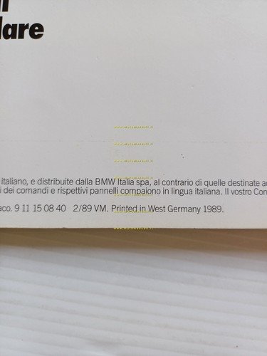 BMW M3 - M3 Cabrio - M5 1989 depliant grande …