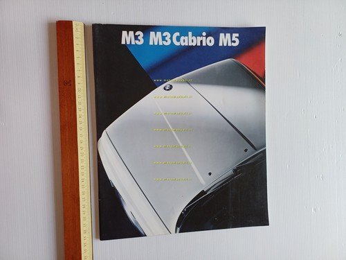 BMW M3 - M3 Cabrio - M5 1989 depliant grande …