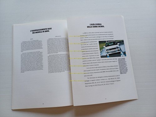 BMW M3 - M3 Cabrio - M5 1990 depliant italiano …
