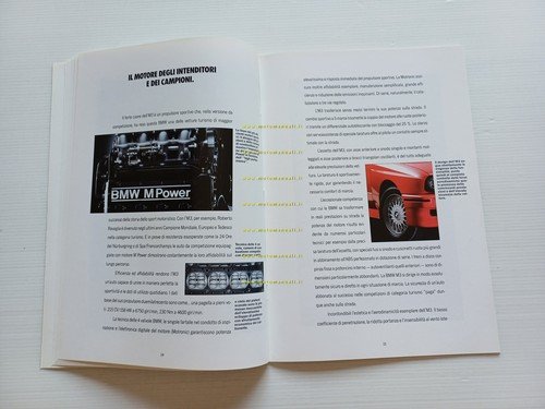 BMW M3 - M3 Cabrio - M5 1990 depliant italiano …