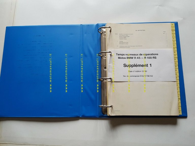 BMW manuale tempi di riparazione 1979 -1981 per officine originale …