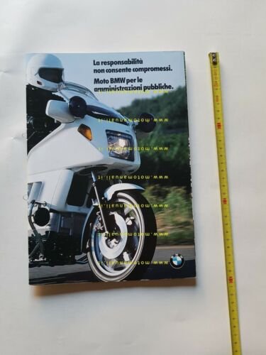 BMW modelli moto pubblica amministrazione 1988 depliant ITALIANO originale