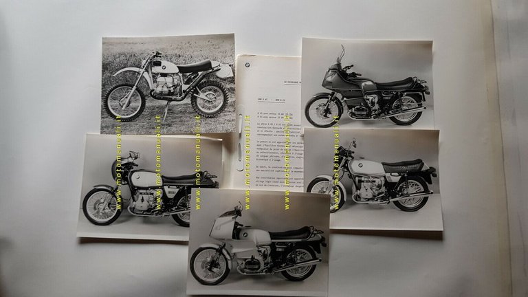 BMW moto cartella stampa modelli 1980 FRANCESE originale genuine press …
