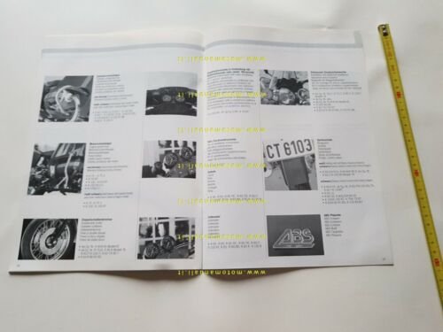 BMW moto catalogo accessori parti speciali 1980-1993 depliant italiano originale
