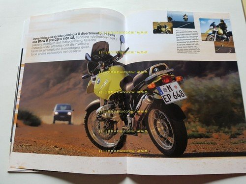 BMW moto modelli serie R 1998-99 depliant ITALIANO originale