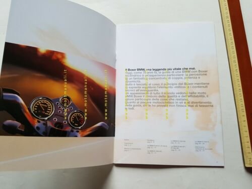 BMW moto modelli serie R 1998 depliant ITALIANO originale