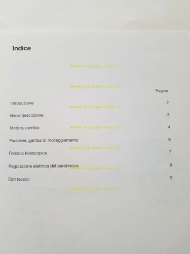BMW nuova K 1100 LT 1991 dettagli tecnici opuscolo personale …