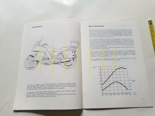 BMW nuova K 1100 LT 1991 dettagli tecnici opuscolo personale …