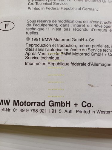BMW opuscolo aggiuntivo al manuale uso per uso sistema ABS …