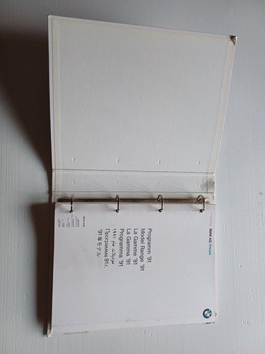 BMW presentazione modelli 1991 - K1 cartella stampa italiano originale