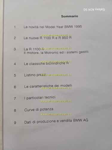 BMW presentazione R 1100 R - R 850 5 1995 …