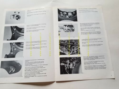 BMW procedura montaggio cupolino anni 70 opuscolo manuale per officina