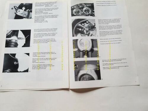 BMW procedura montaggio cupolino anni 70 opuscolo manuale per officina