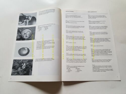 BMW procedura montaggio fari supplementari anni 70 opuscolo manuale per …