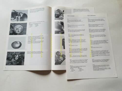 BMW procedura montaggio fari supplementari anni 70 opuscolo manuale per …