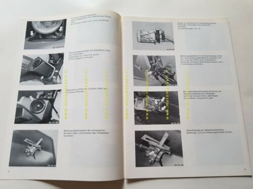 BMW procedura montaggio fari supplementari carenatura opuscolo manuale officina