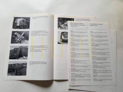 BMW procedura montaggio fari supplementari carenatura opuscolo manuale officina