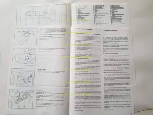 BMW procedura montaggio lampeggio emergenza opuscolo manuale officina