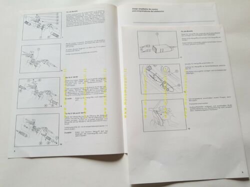 BMW procedura montaggio manopole riscaldate serie K100 opuscolo manuale officina