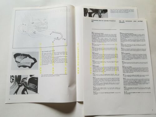 BMW procedura montaggio paracilindri anni 70 opuscolo manuale per officina