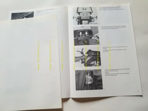 BMW procedura montaggio set valigie anni 70 opuscolo manuale per …