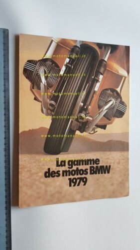 BMW produzione gamma moto modelli 1979 depliant FRANCESE originale