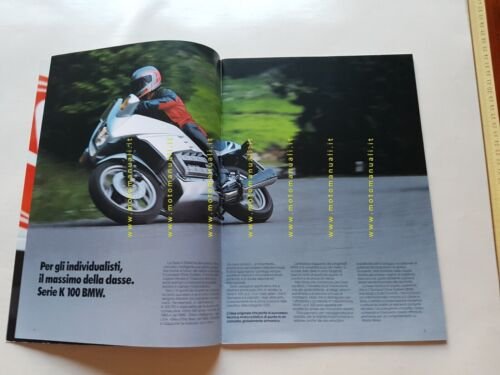 BMW produzione modelli 1988 depliant originale ITALIANO moto